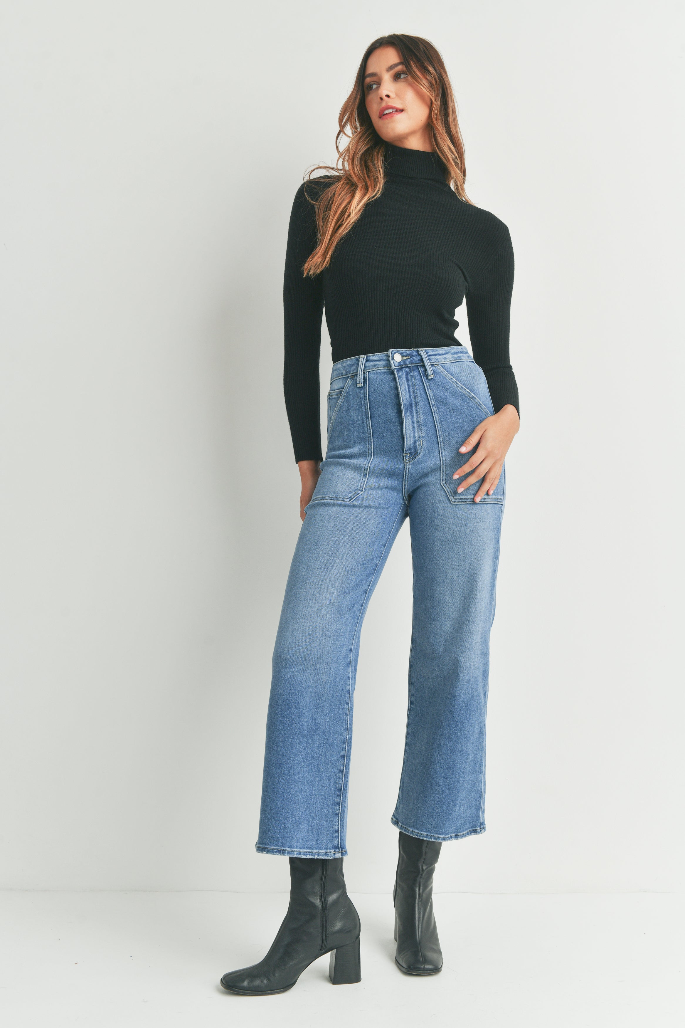 The Fall Flare Jeans Black Wash – OutDazl