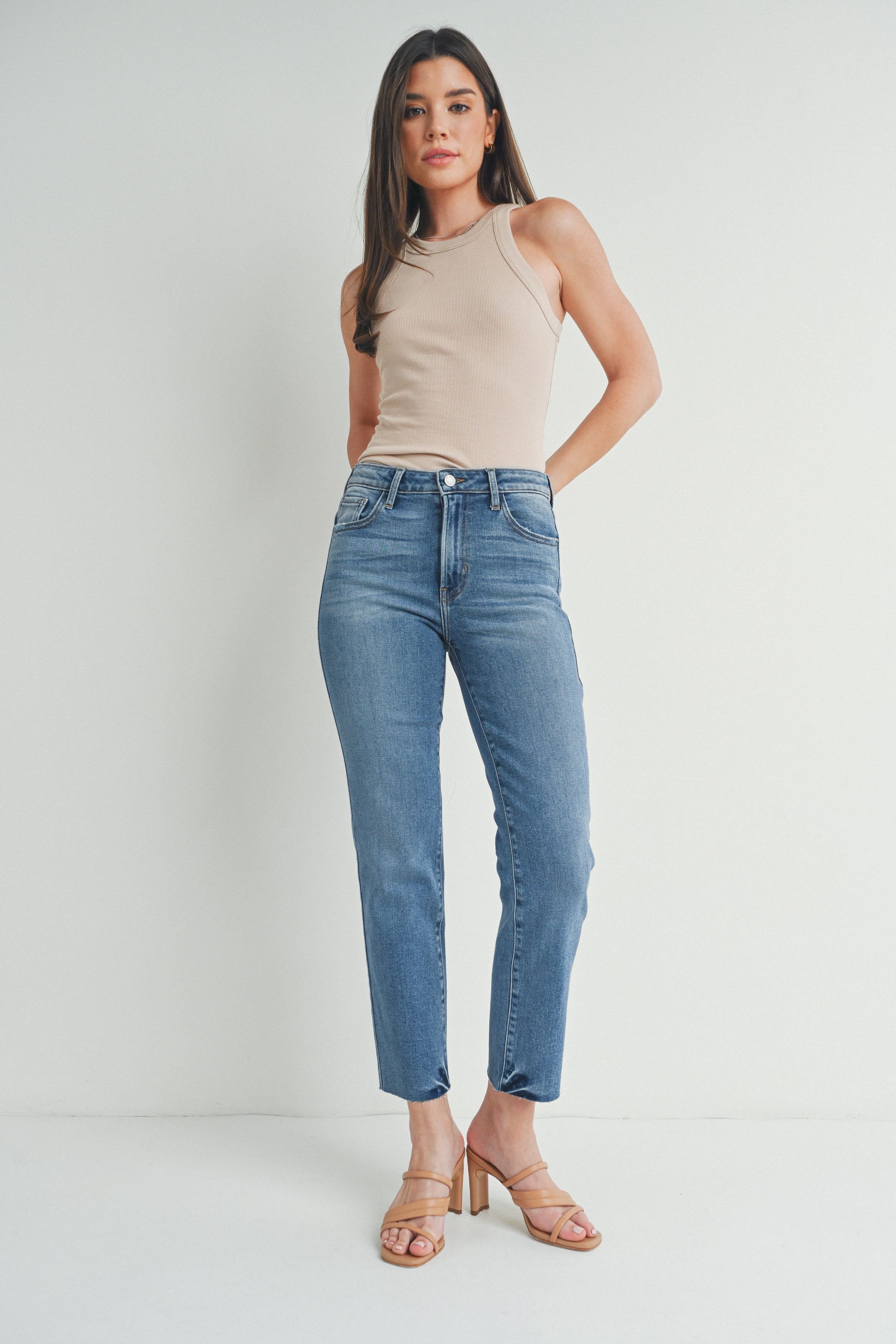 Mid Rise Classic Straight - Extended Sizing – Just Black Denim